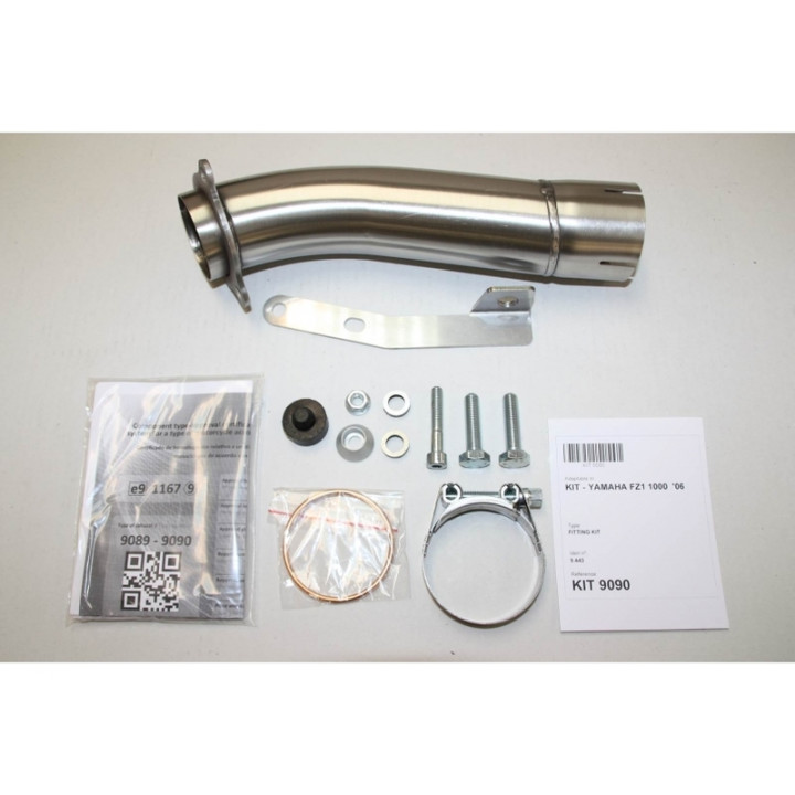 Silencieux IXIL Hexoval Xtrem inox / alu noir - Yamaha FZ-1 - OY9090VSE