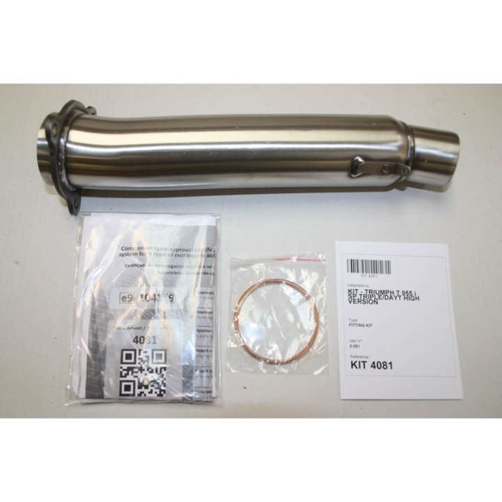 Silencieux IXIL Hexoval Xtrem inox / alu noir - Triumph T955 I Speed Triple - OT4081VSE