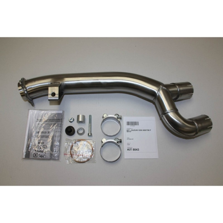 Silencieux IXIL Hexoval Xtrem inox / alu noir - Suzuki GSX 600 F - OS8043VSE