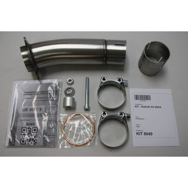 Silencieux IXIL Hexoval Xtrem inox / alu noir - Suzuki SV 650/S - OS8049VSE