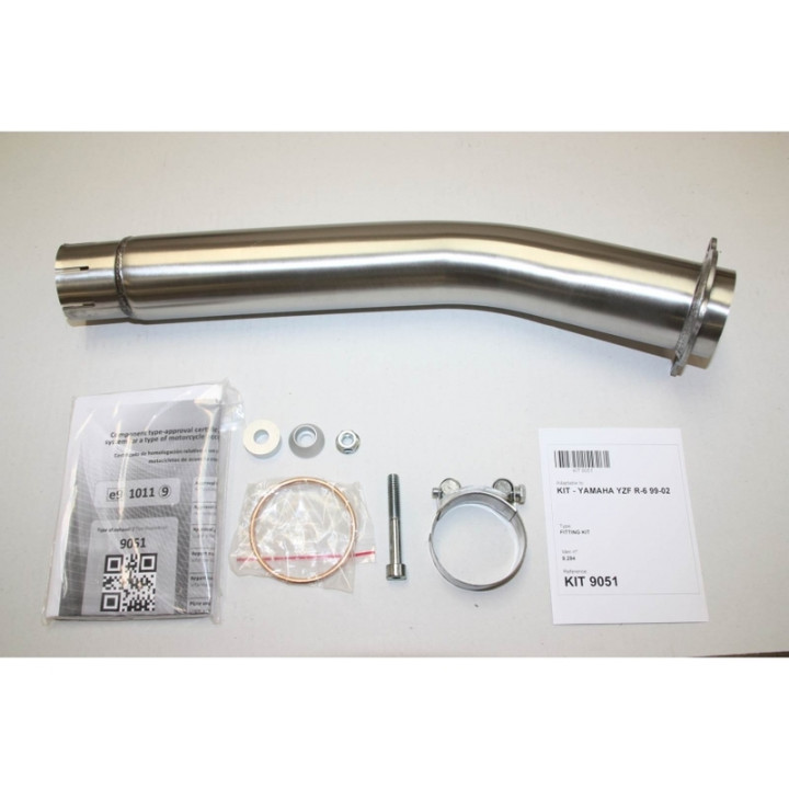 Silencieux IXIL Hexoval Xtrem inox / alu noir - Yamaha YZF600R - OY9051VSE