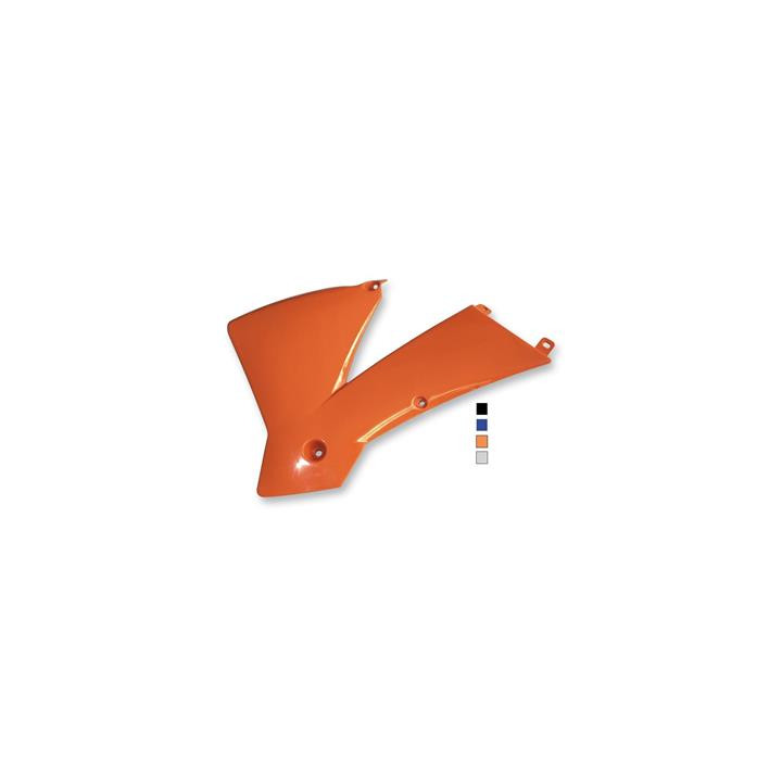 Ouies de radiateur argent pour exc 2003-04 et sx 2001-04