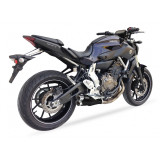 Ligne complète IXIL Hyperlow inox noir / alu poli - Yamaha MT-07 - XY9362XB