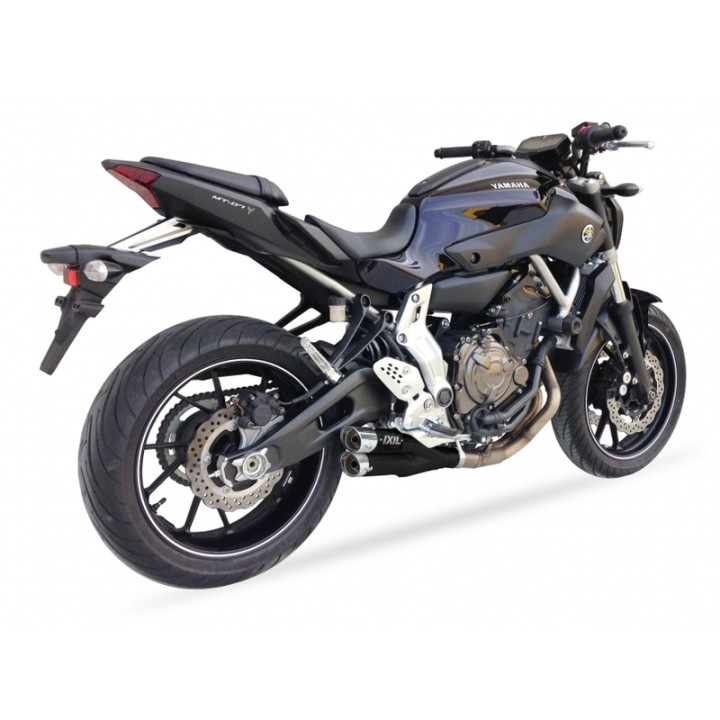 Ligne complète IXIL Hyperlow inox noir / alu poli - Yamaha MT-07 - XY9362XB
