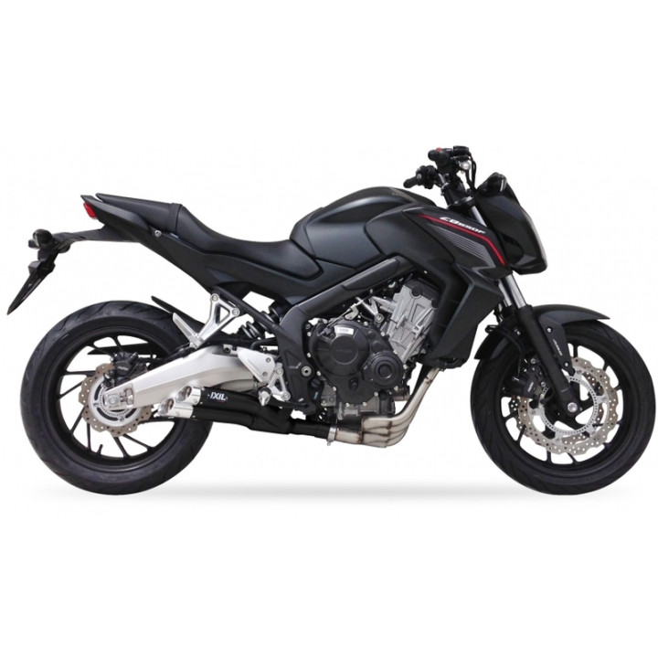 Ligne complète IXIL Hyperlow inox noir / alu poli - Honda CB650F - XH6356XB