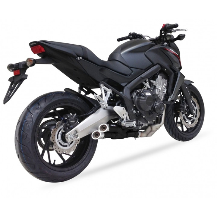 Ligne complète IXIL Hyperlow inox noir / alu poli - Honda CB650F - XH6356XB