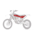 Ouïes de radiateur + plaques latérales UFO rouge Husqvarna