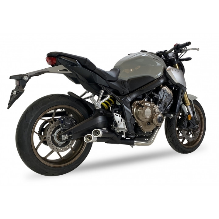 Ligne complète IXIL Hyperlow inox noir / alu poli - Honda CB650R - XH6342XB