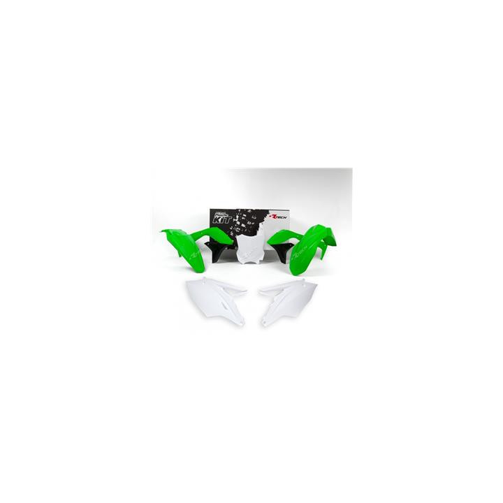 Kit plastique Racetech couleur origine (2016) vert/blanc Kawasaki kx450f