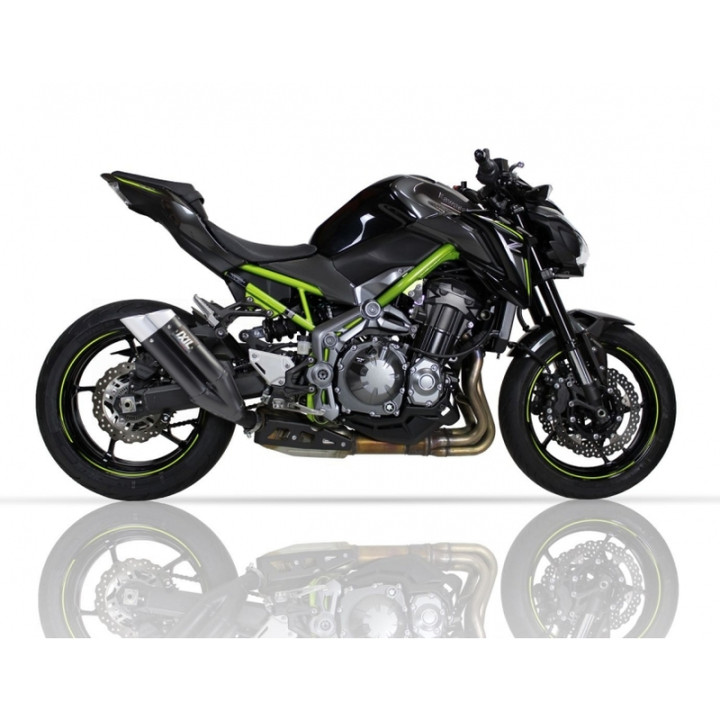 Silencieux IXIL Dual Hyperlow L3XB inox noir / alu - Kawasaki Z900 Full - XK7372XB