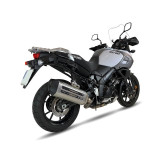 Silencieux IXIL MXT inox / alu noir - Suzuki DL 1000 V-Strom - ES8084SS
