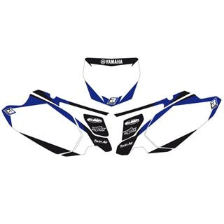 Fonds de plaque Blackbird graphic blanc Yamaha yz450f