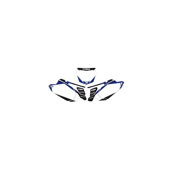 Fonds de plaque Blackbird graphic blanc Yamaha yz450f