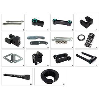 Kit de rehausse de selle Tecnium construction 9 Yamaha wr125r/x