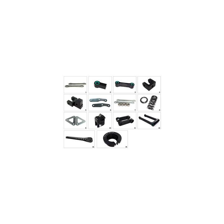 Kit de rehausse de selle Tecnium construction 9 Yamaha wr125r/x