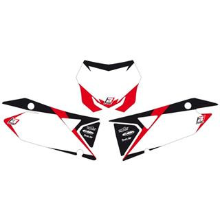 Fonds de plaque Blackbird graphic blanc Suzuki rm-z450