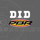 Kit chaîne DID/PBR 420D 13/62 (non-OEM) standard - couronne acier standard