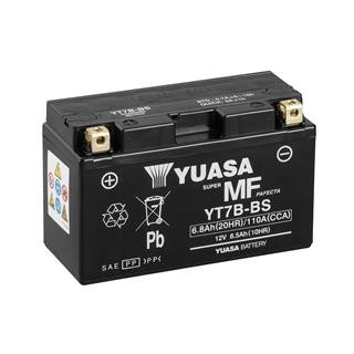 Batterie YUASA sans entretien avec pack acide - YT7B-BS