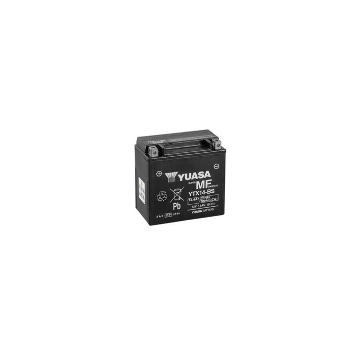 Batterie YUASA sans entretien avec pack acide - YTX14-BS