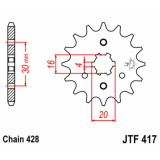 Kit chaîne JT 428HDR 14/52 renforcée - couronne standard