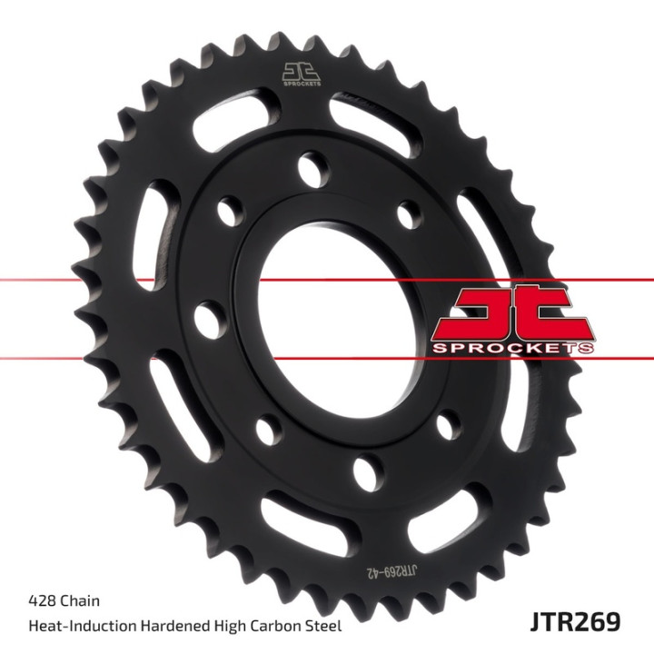 Kit chaîne JT 428HDR 15/43 renforcée - couronne standard
