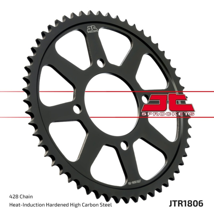 Kit chaîne JT 428HDR 16/47 renforcée - couronne standard