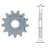 Kit chaîne JT 420HDR 12/48 renforcée - couronne standard