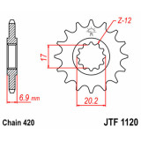 Kit chaîne JT 420HDR (11-52-128) | Oxmoto