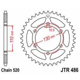 Kit chaîne JT 525X1R3 16/41 renforcée - couronne standard