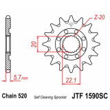 Kit chaîne JT 520HDS 13/50 super-renforcée - couronne ultra-light anti-boue