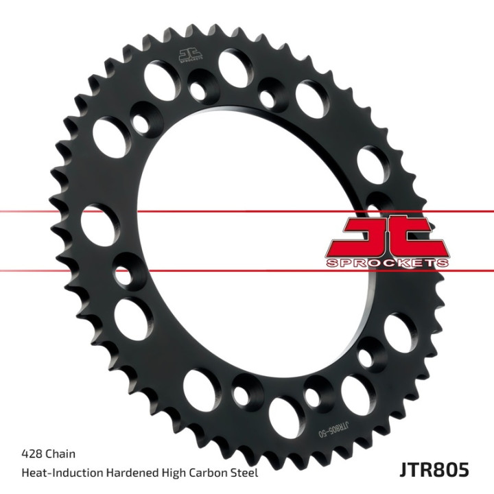 Kit chaîne JT 428HDR 16/50 renforcée - couronne standard