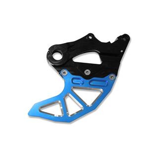 Protège disque arrière ART bleu avec protection étrier sherco