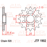 Kit chaîne JT 520HDS 17/40 super-renforcée - couronne ultra-light anti-boue