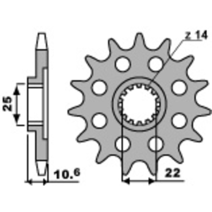 Kit chaîne JT/PBR 525Z3 15/40 super renforcé - couronne ultra-light hard anodized