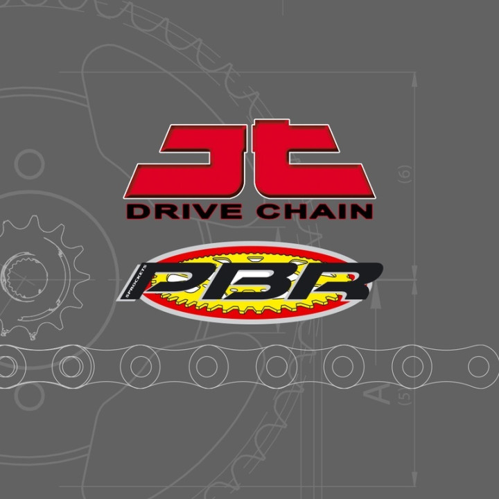 Kit chaîne JT/PBR 525Z3 16/41 super renforcé - couronne ultra-light hard anodized