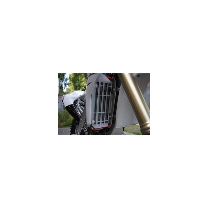 Protection de radiateur AXP alu rouge Yamaha | Oxmoto
