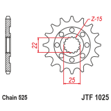 Pignon JT SPROCKETS acier standard - 525 JTF1025.15 | Oxmoto