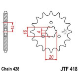 Pignon JT SPROCKETS acier standard - 428 JTF418.15 | Oxmoto