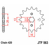 Pignon JT SPROCKETS acier standard - 420 JTF563.12 | Oxmoto