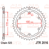 Couronne JT SPROCKETS acier standard - 525 JTR2016.44