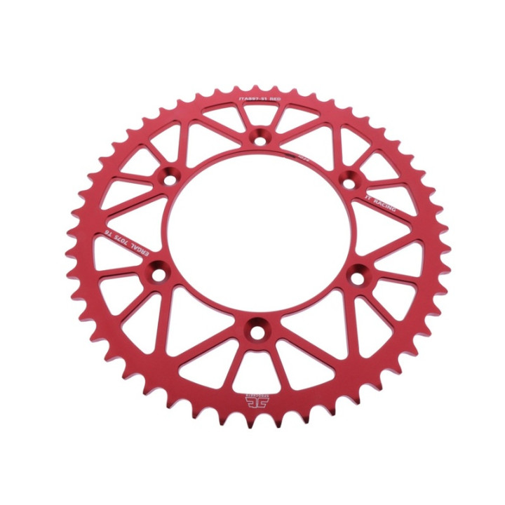 Couronne JT SPROCKETS alu standard - 520 JTA897.51RED
