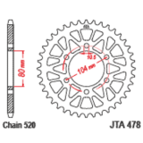 Couronne JT SPROCKETS alu standard - 520 JTA478.46BLK