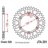 Couronne JT SPROCKETS alu standard - 520 JTA251.50BLK