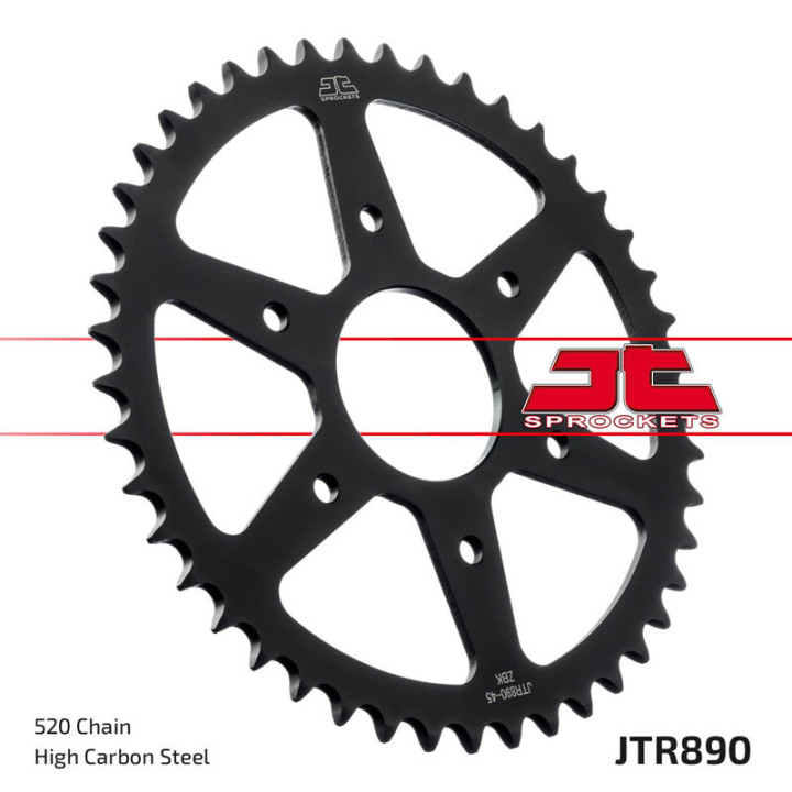 Couronne JT SPROCKETS Acier Standard - 520 JTR890ZBK.45