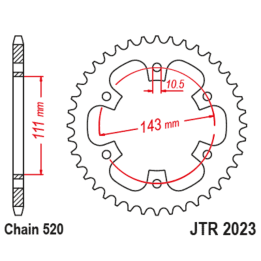 Couronne JT SPROCKETS Acier Standard - 520 JTR2023.42
