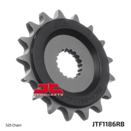 Pignon JT SPROCKETS acier anti-bruit - 525 JTF1186.17RB