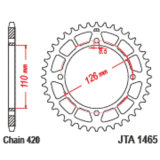 Couronne JT SPROCKETS alu standard - 420 JTA1465.47BLK