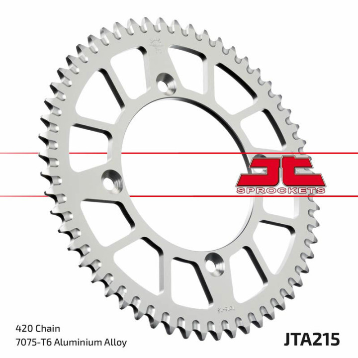 Couronne JT SPROCKETS alu standard - 420 JTA215.48RED