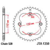 Couronne JT SPROCKETS alu standard - 520 JTA1350.38BLK