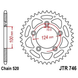 Couronne JT SPROCKETS Acier Standard - 520 JTR746.46